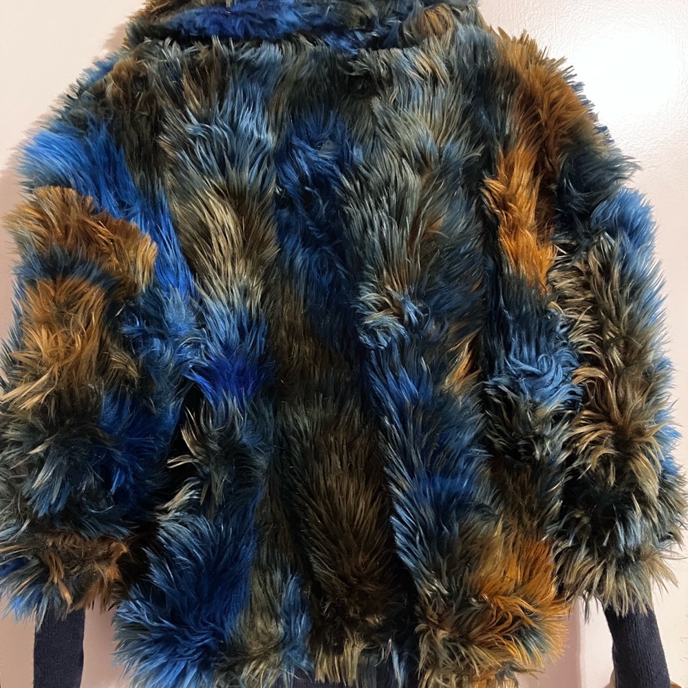 Adrienne Landau Multicolor Faux Fur Teddy Jacket - Picture 8 of 12